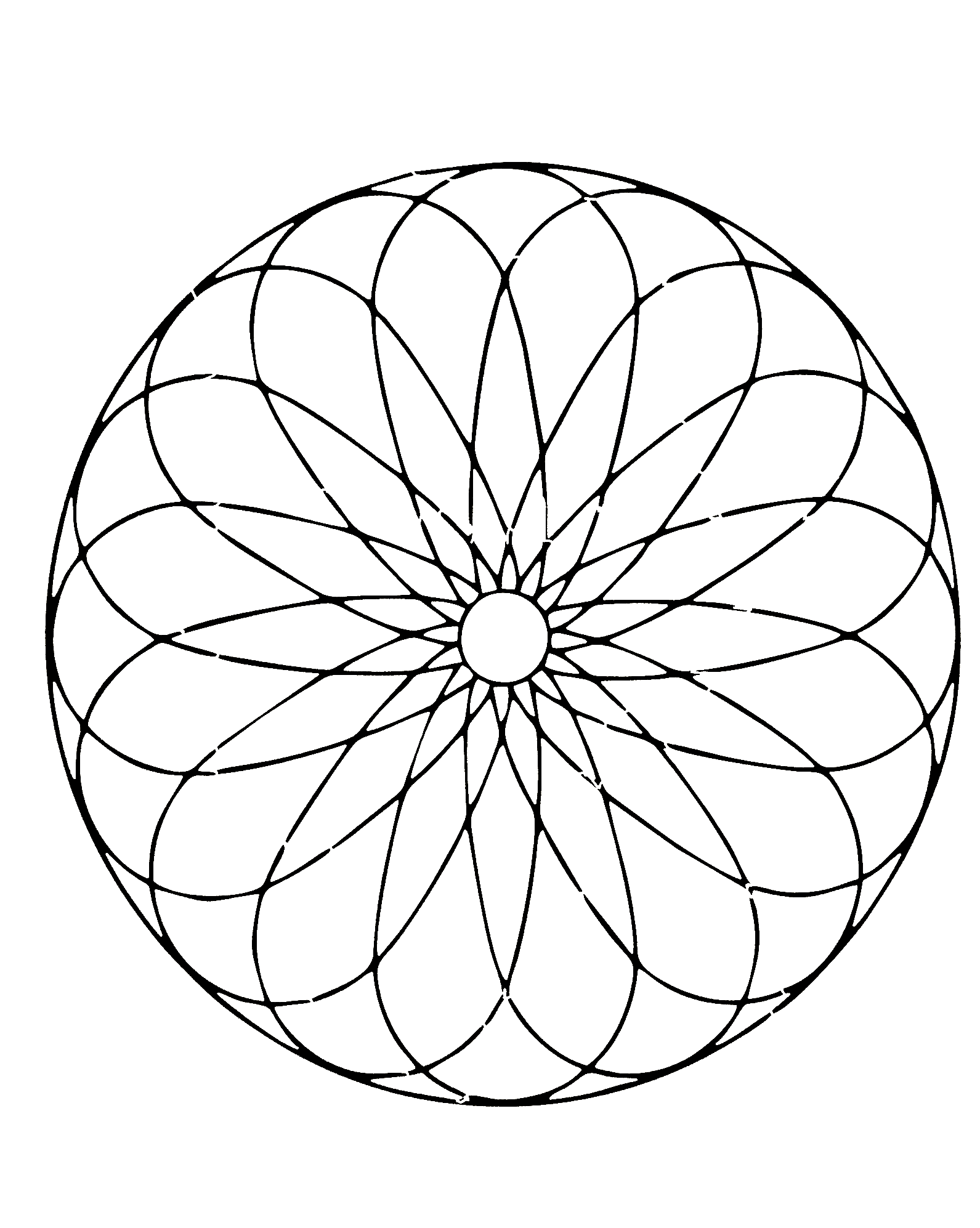 Mandalas - 48963 (Ausmalbild zum Ausdrucken und Ausmalen für Erwachsene)