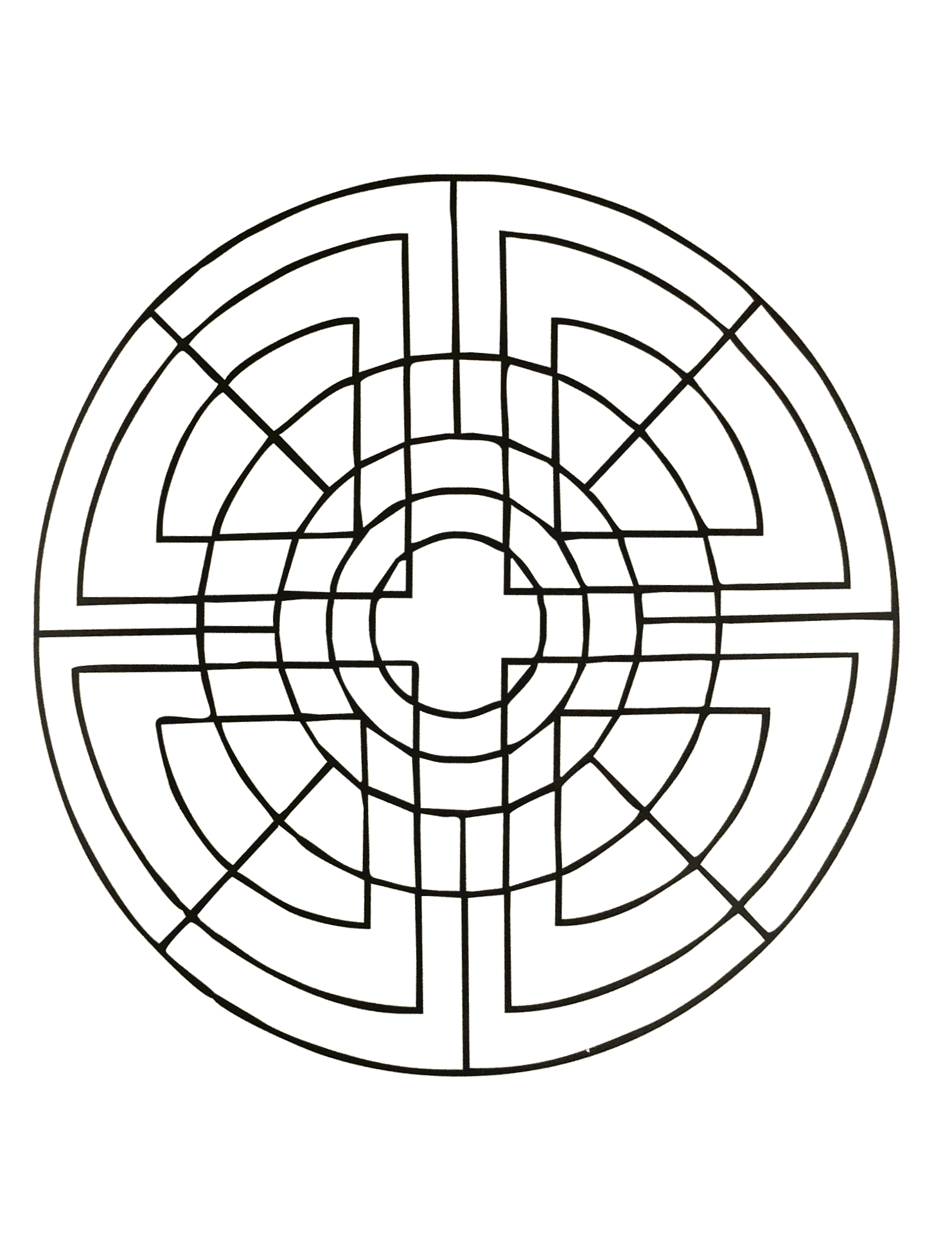 Mandalas - 50514 (Ausmalbild zum Ausdrucken und Ausmalen für Erwachsene)
