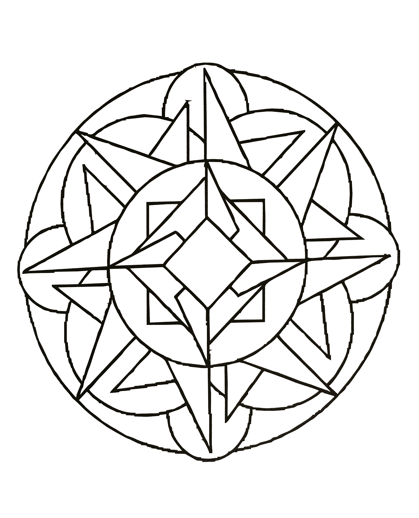 Mandalas - 76691 (Ausmalbild zum Ausdrucken und Ausmalen für Erwachsene)