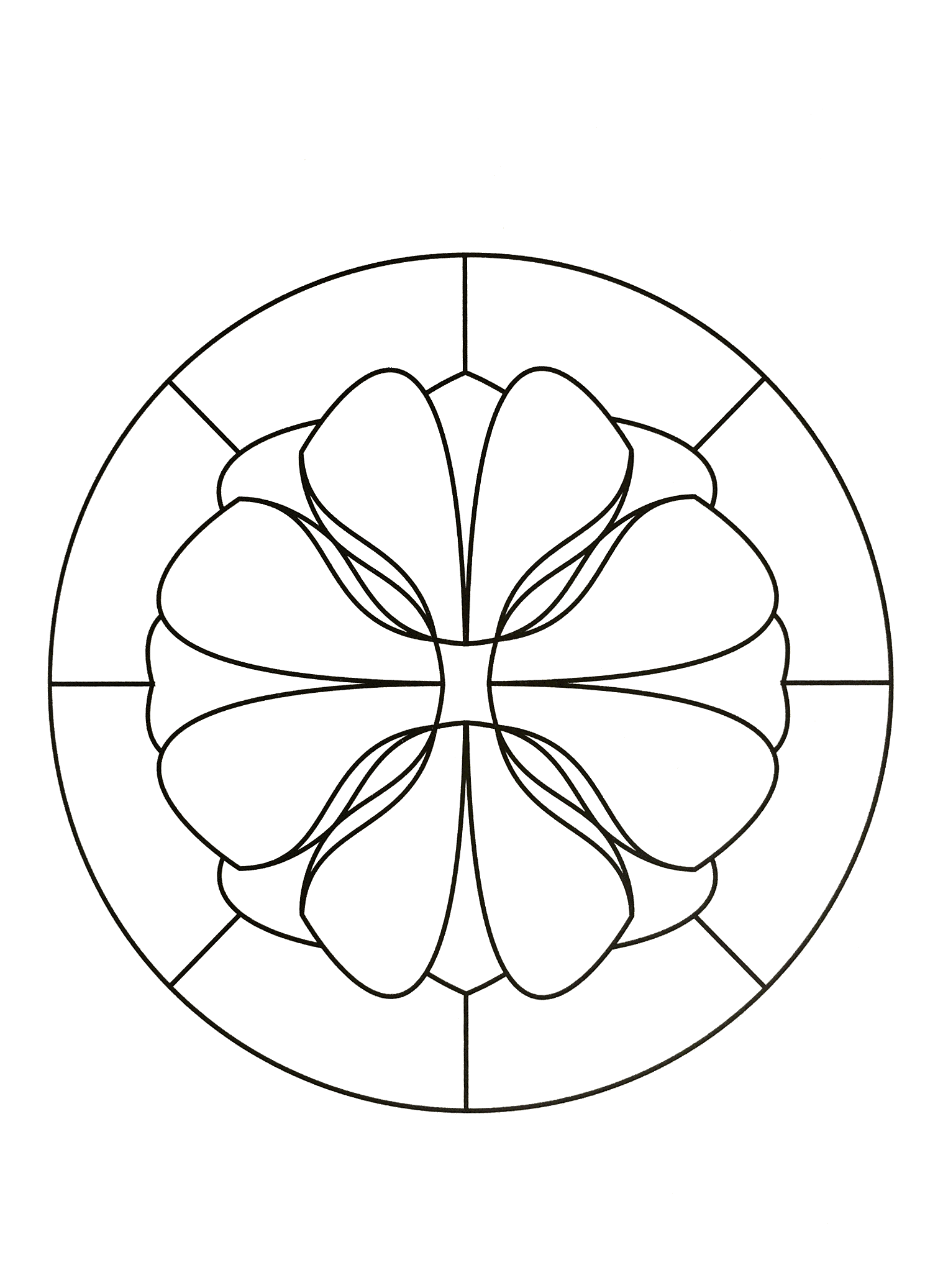 Mandalas - 80035 (Ausmalbild zum Ausdrucken und Ausmalen für Erwachsene)