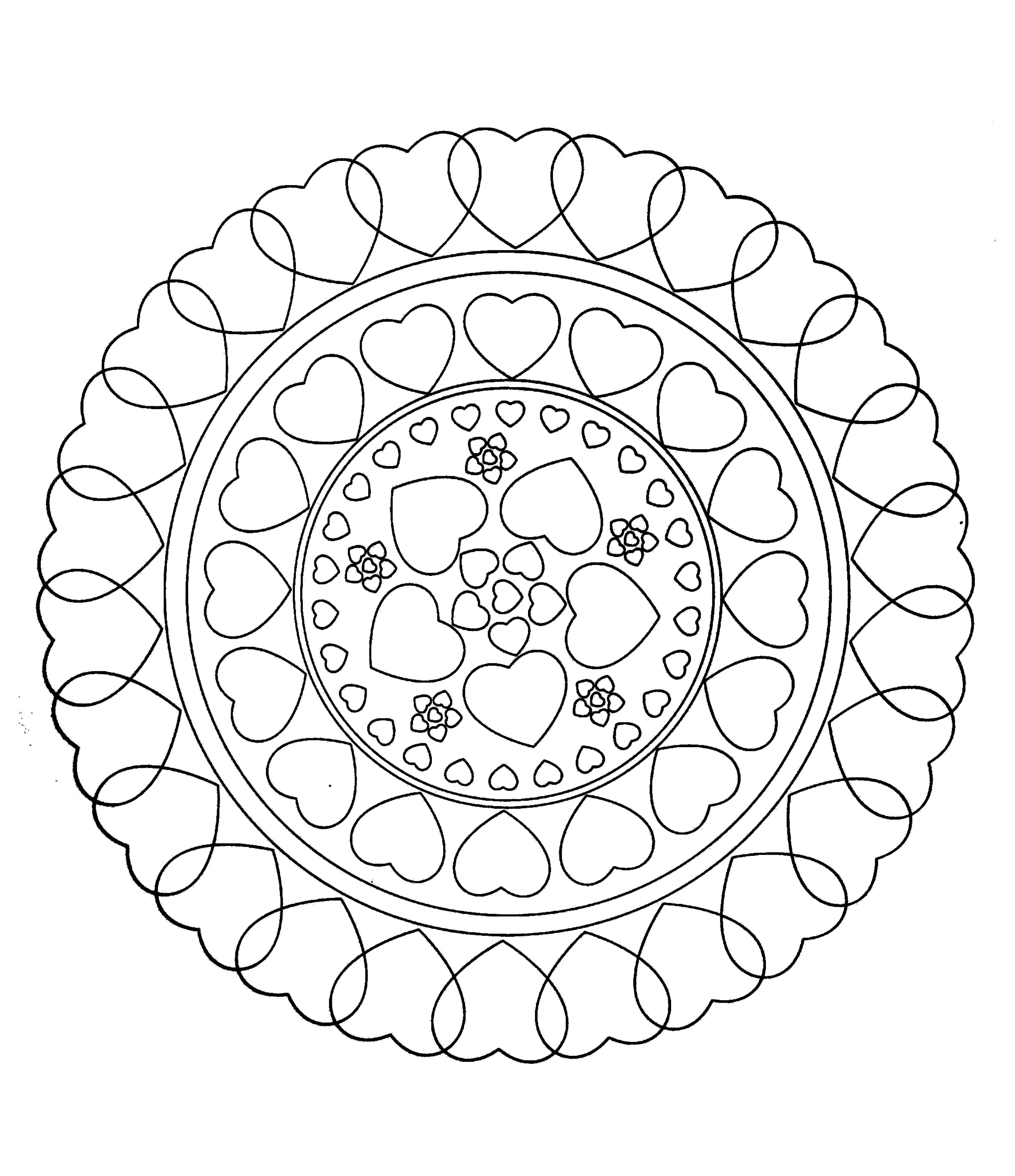 Mandalas - 94801 (Ausmalbild zum Ausdrucken und Ausmalen für Erwachsene)
