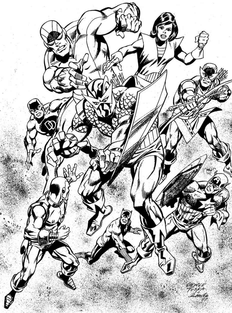 Vintage avenger poster - Dieses Bild enthält : Avengers, Marvel