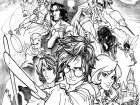 Harry Potter, der berühmte Zauberer (Ausmalbild von Bücher & Comics)