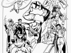X-men Superhelden (Ausmalbild von Bücher & Comics)