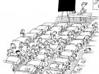 "Le petit nicolas" in seinem Klassenzimmer (Ausmalbild von Bücher & Comics)