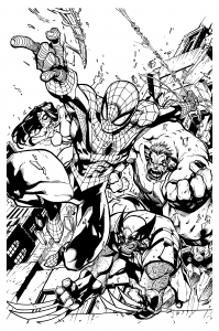 Spider Man und Wolverine