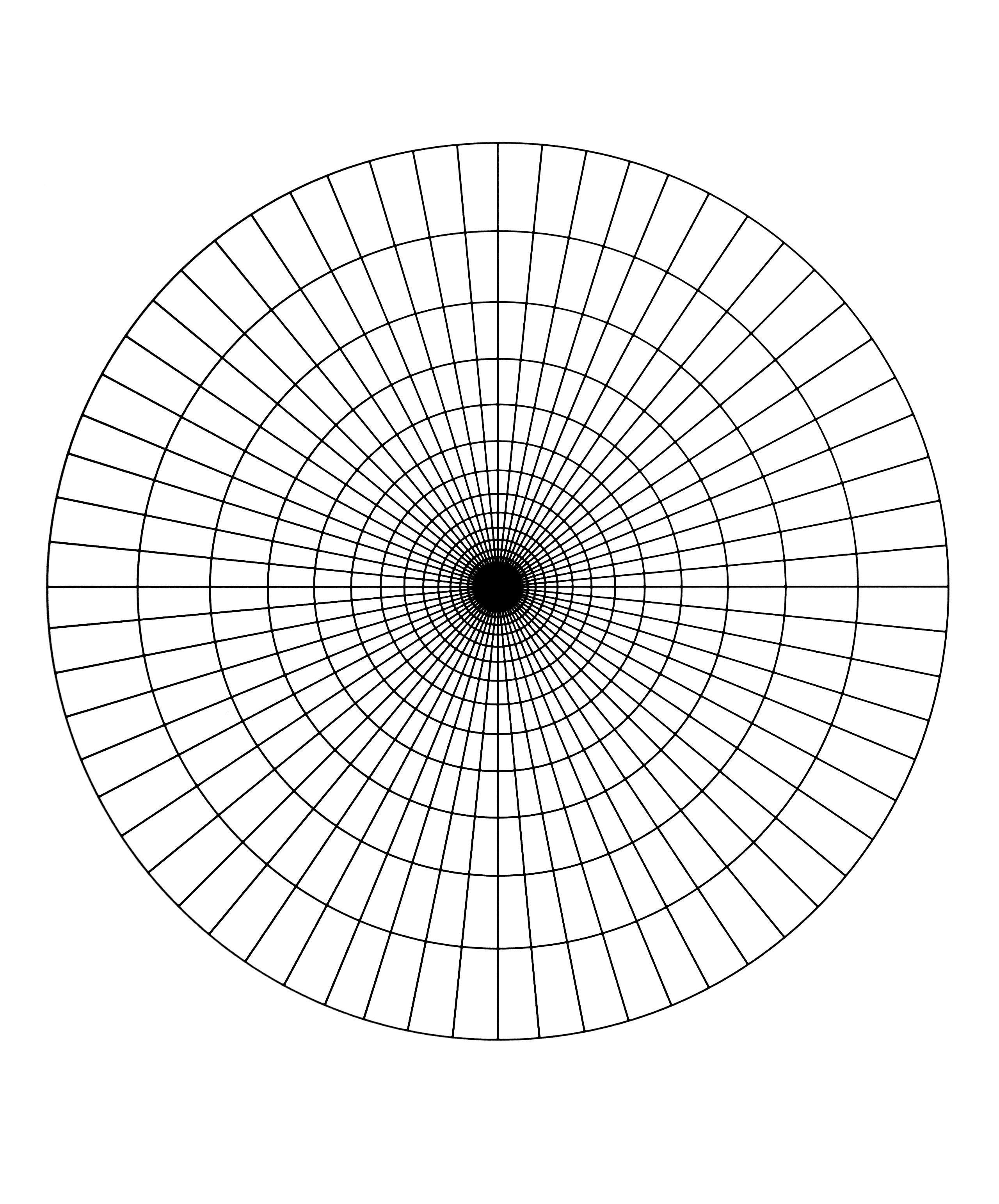 Ein einfaches Mandala, zum Ausmalen für ein Training!