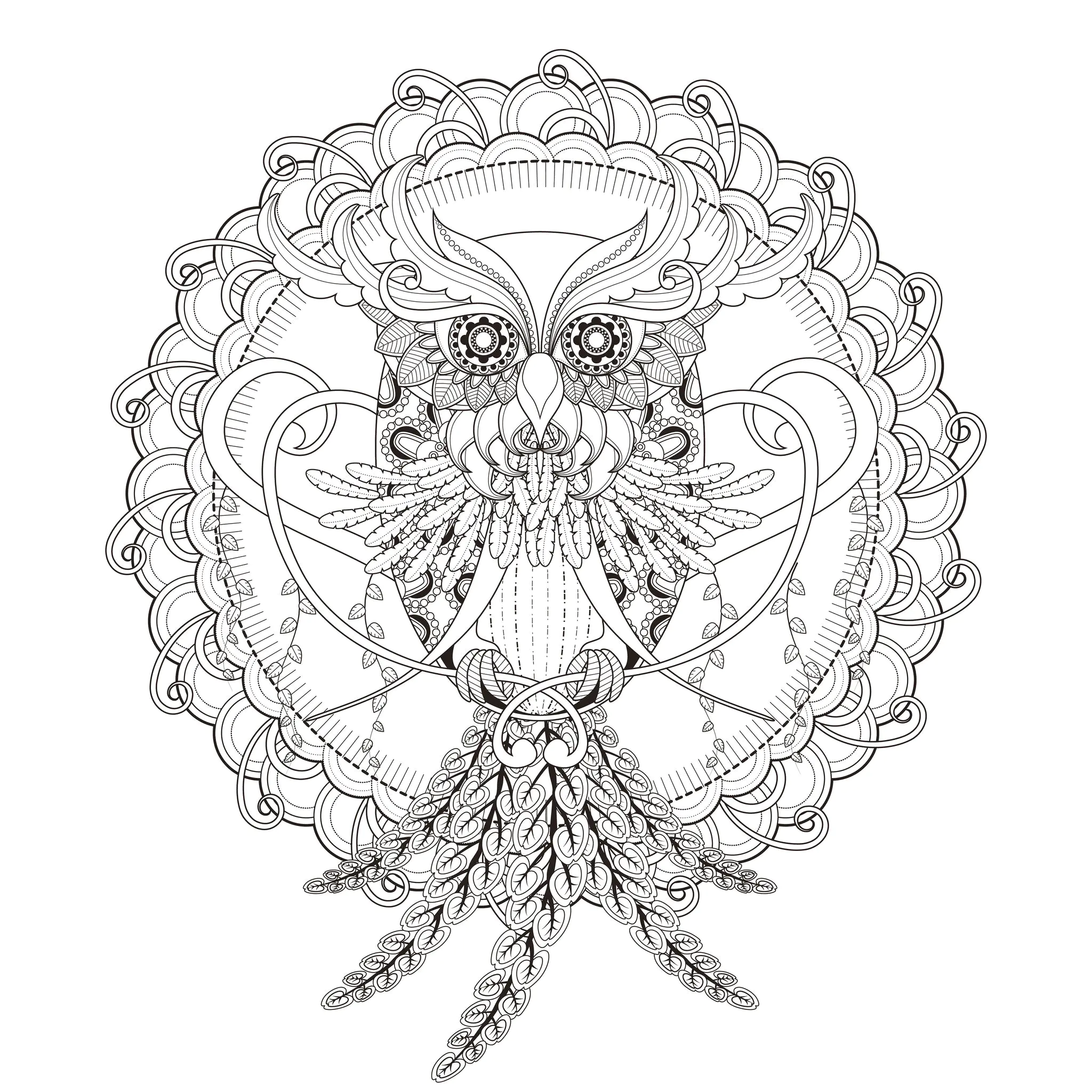 Mandalas-28339 (Ausmalbild zum Ausdrucken und Ausmalen für Erwachsene)
