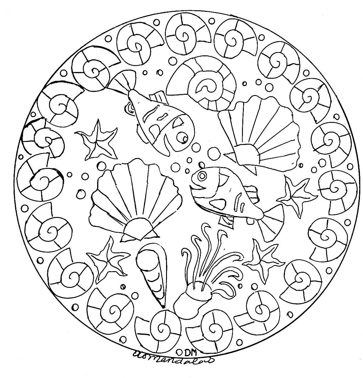 Mandalas-47485 (Ausmalbild von Domandalas zum Ausdrucken und Ausmalen für Erwachsene)