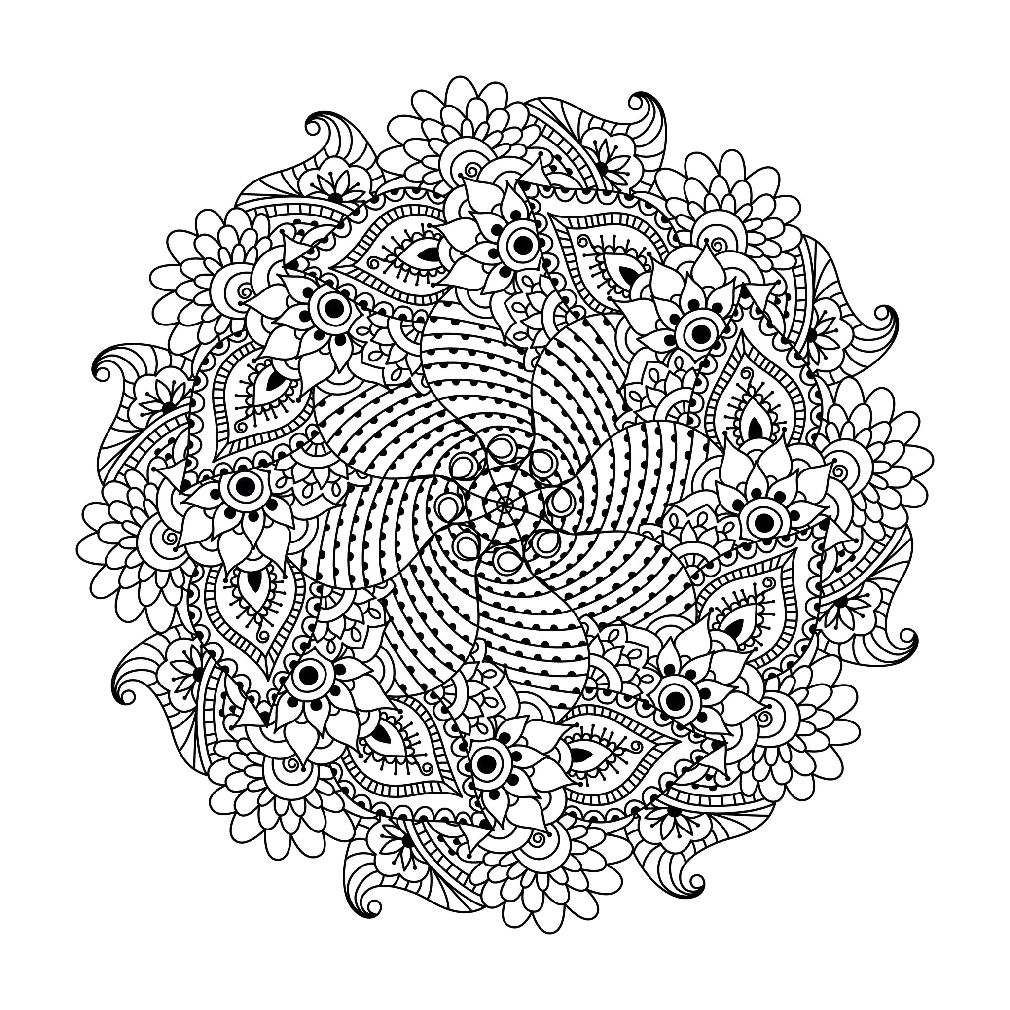 Mandalas-56076 (Ausmalbild zum Ausdrucken und Ausmalen für Erwachsene)