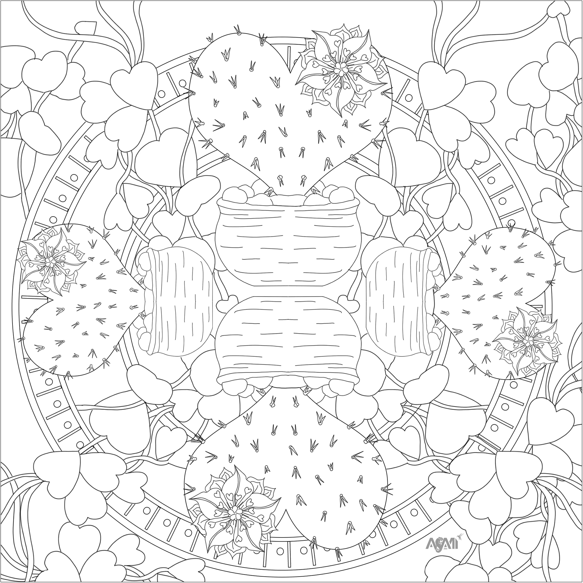 Mandalas-5919 (Ausmalbild zum Ausdrucken und Ausmalen für Erwachsene)