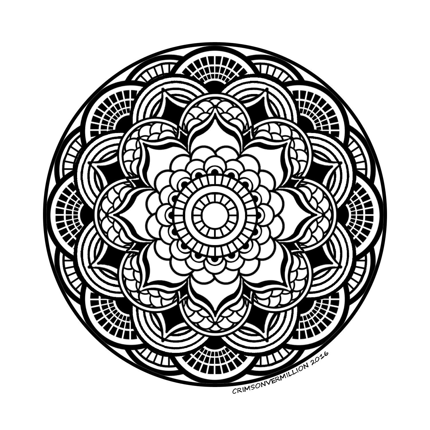 Ausmalbild von Mandalas : Web der Korrespondenz Ausmalbild von Mandalas zum Ausdrucken und Ausmalen für Erwachsene : Web der Korrespondenz