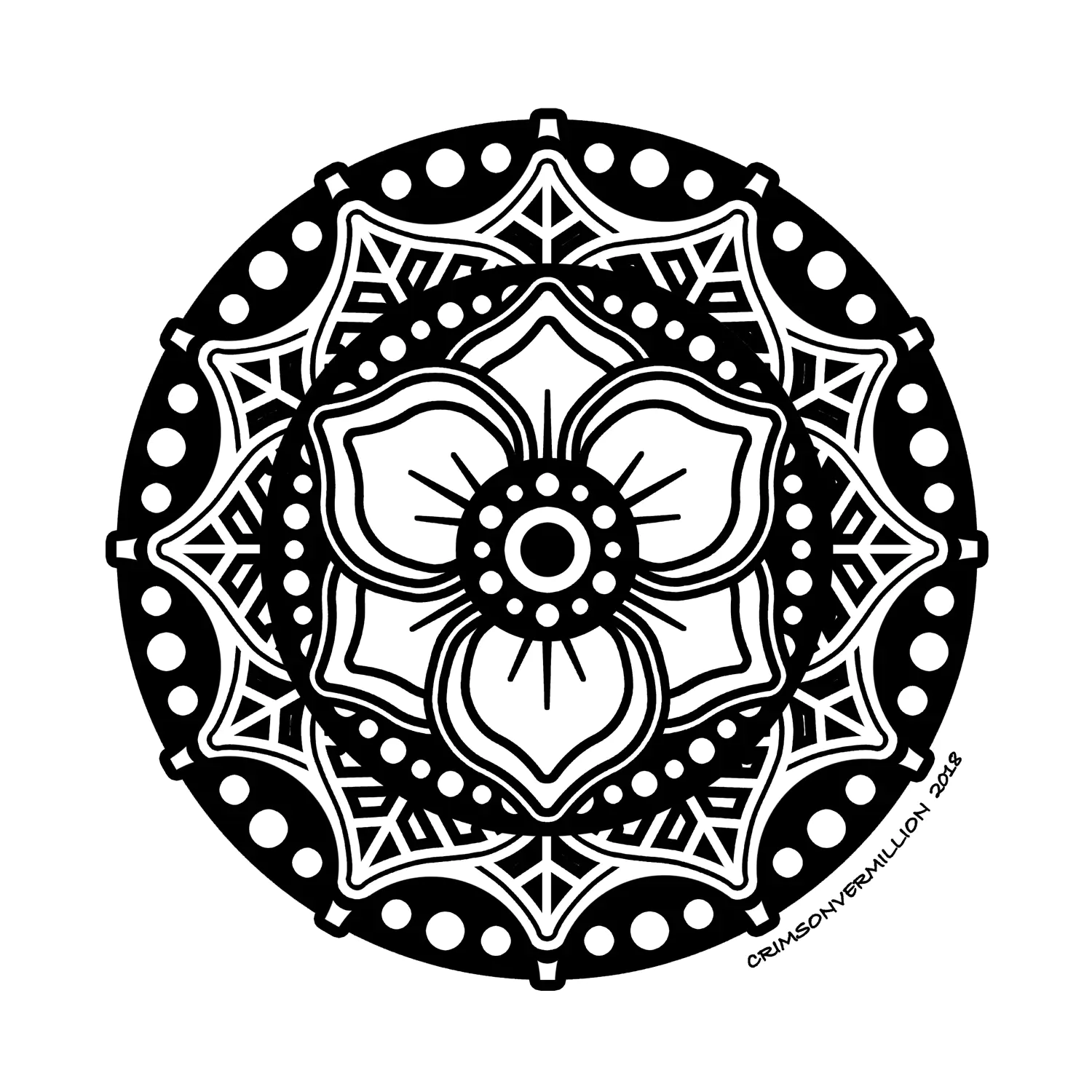 Entropie der Materie (Ausmalbild von Crimson Vermillion zum Ausdrucken und Ausmalen für Erwachsene)