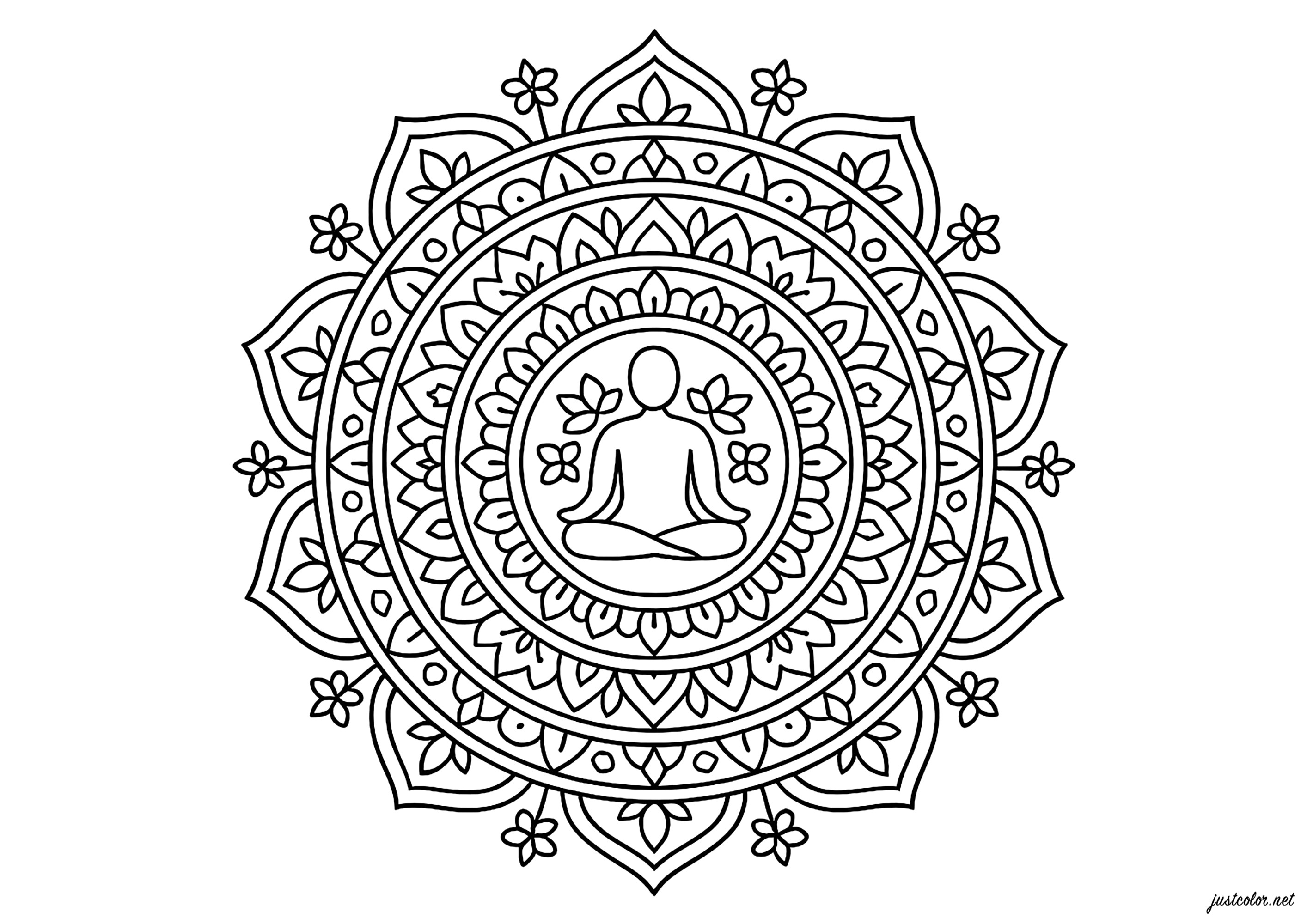 Mandalas-23703 (Ausmalbild zum Ausdrucken und Ausmalen für Erwachsene)