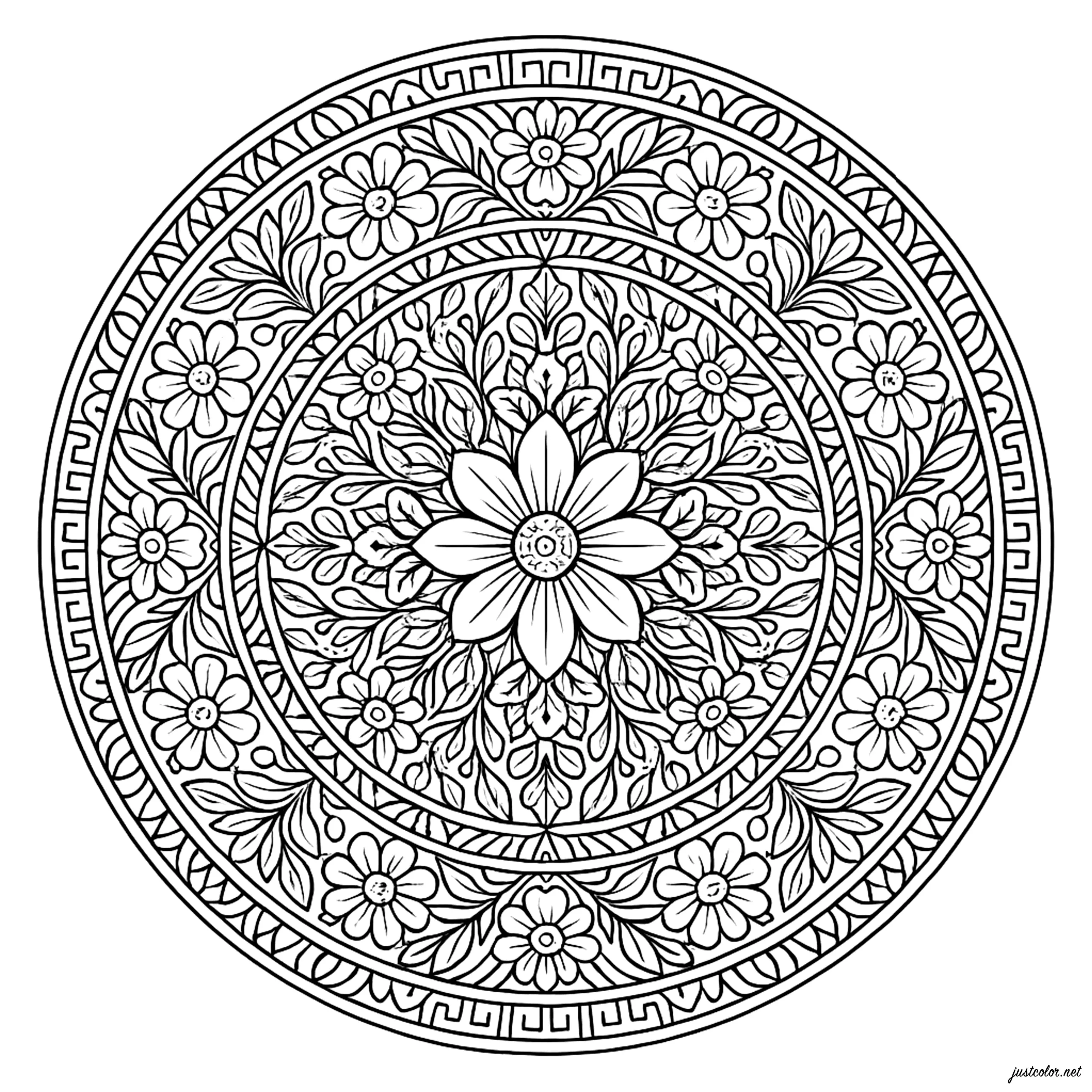 Mandalas-25869 (Ausmalbild zum Ausdrucken und Ausmalen für Erwachsene)