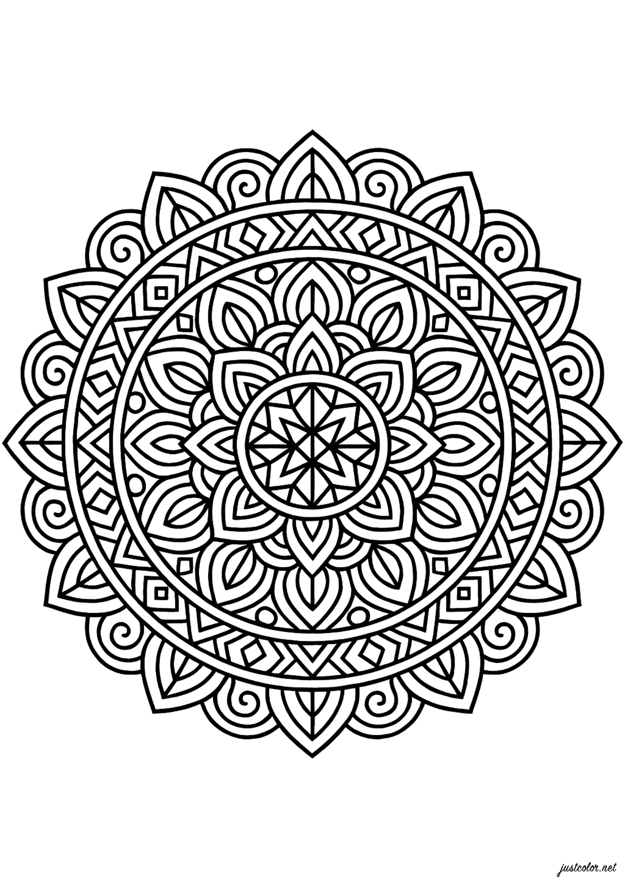 Mandalas-39366 (Ausmalbild zum Ausdrucken und Ausmalen für Erwachsene)