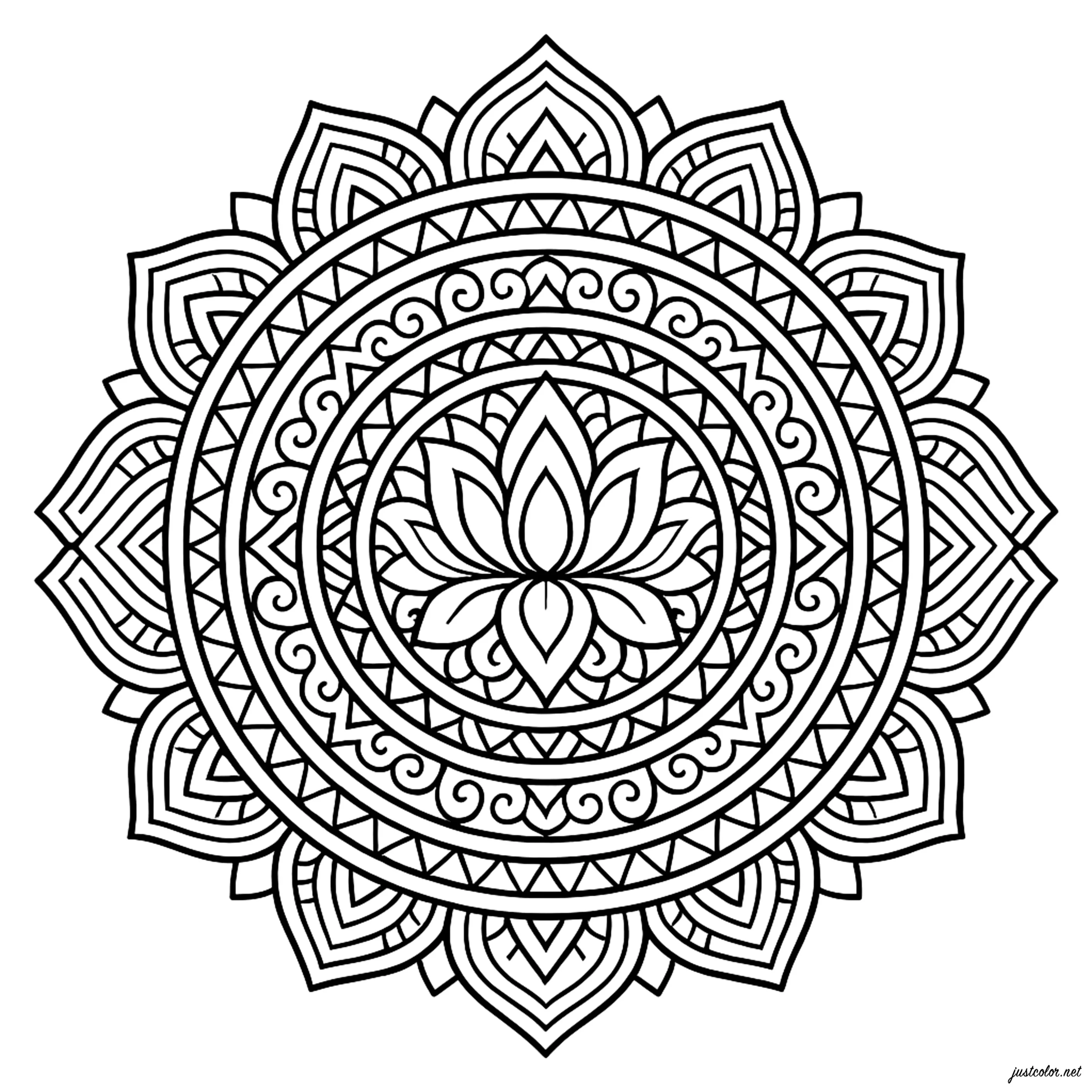 Mandalas-43588 (Ausmalbild zum Ausdrucken und Ausmalen für Erwachsene)