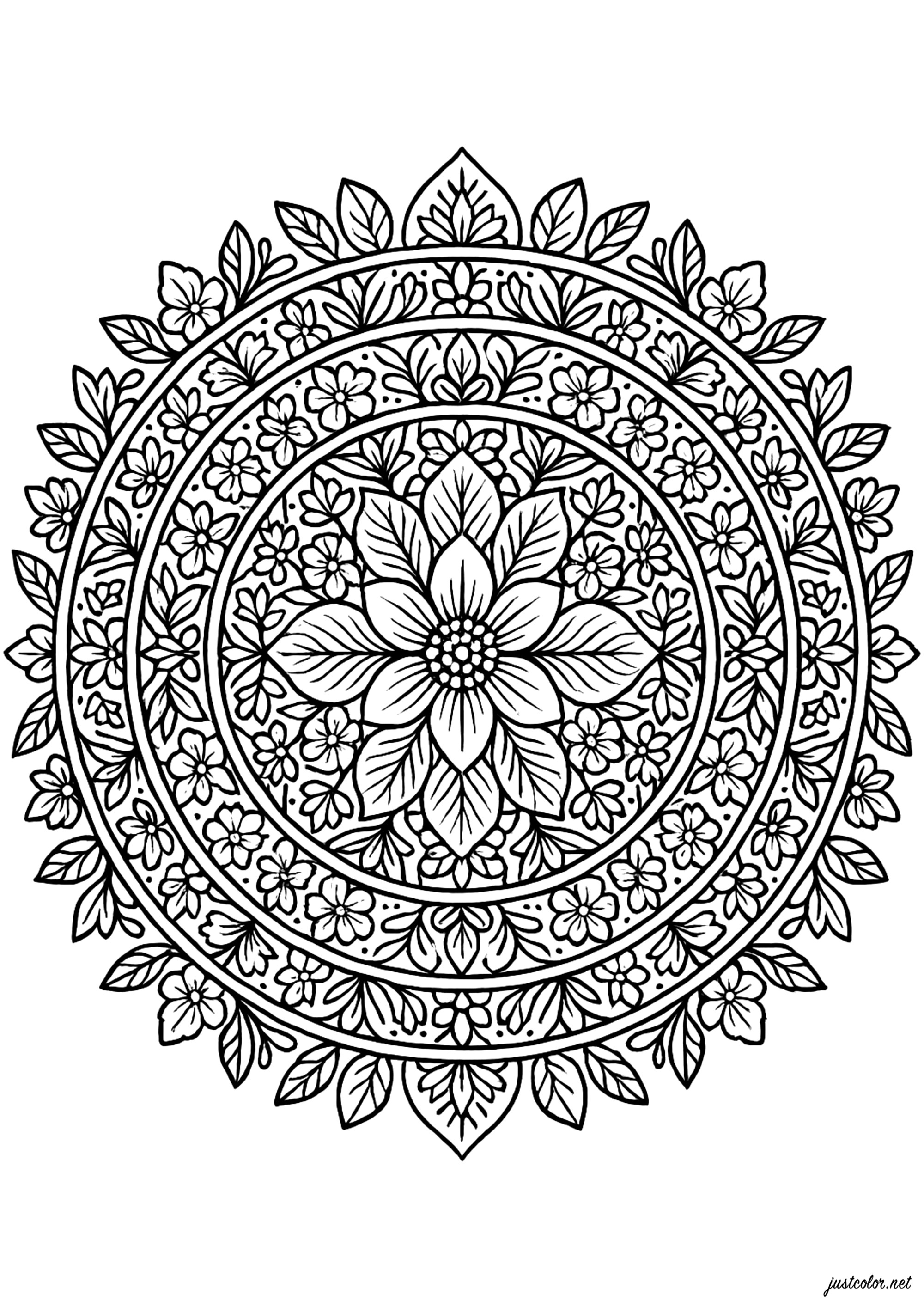 Mandalas-91652 (Ausmalbild zum Ausdrucken und Ausmalen für Erwachsene)