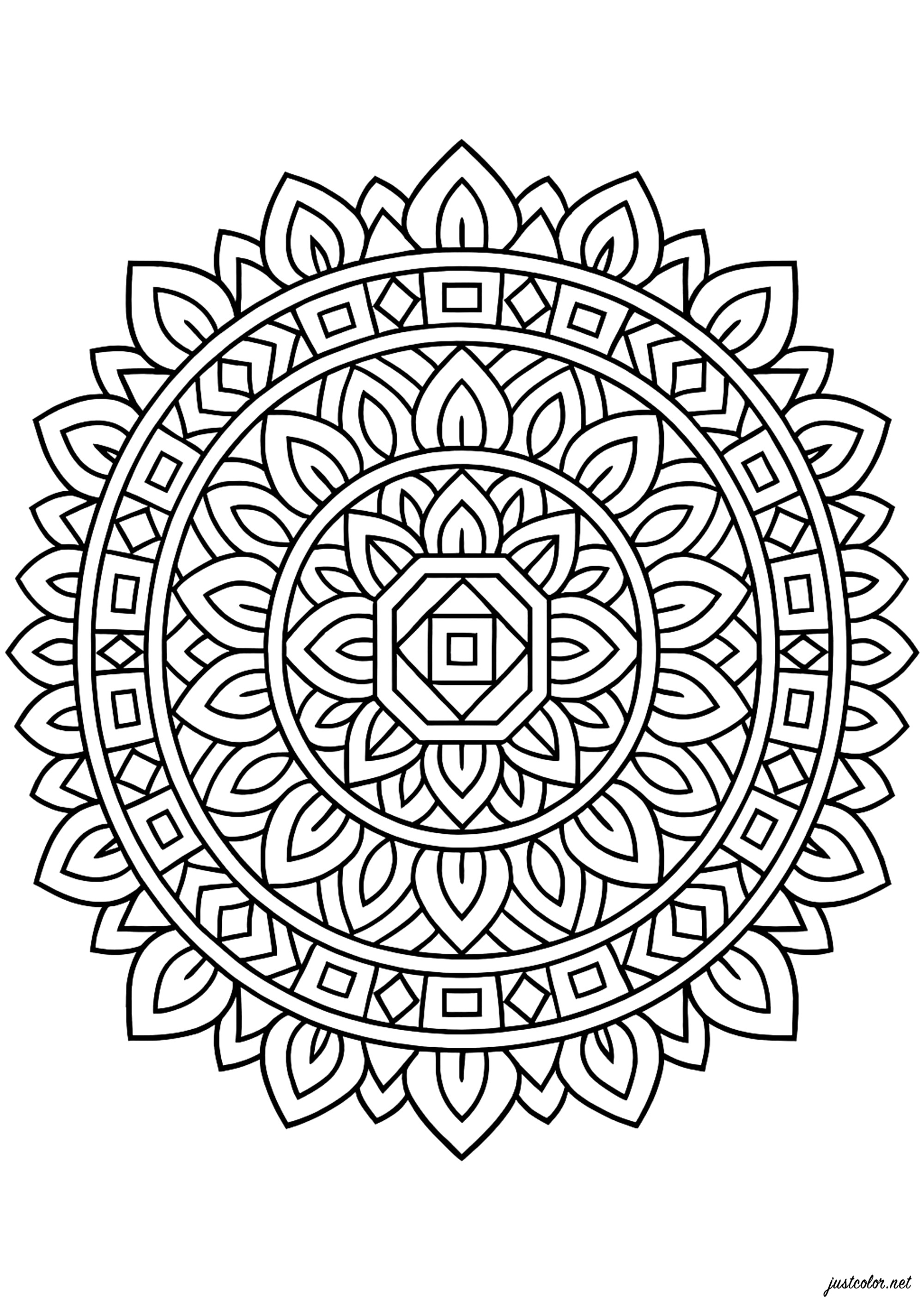 Mandalas-98363 (Ausmalbild zum Ausdrucken und Ausmalen für Erwachsene)