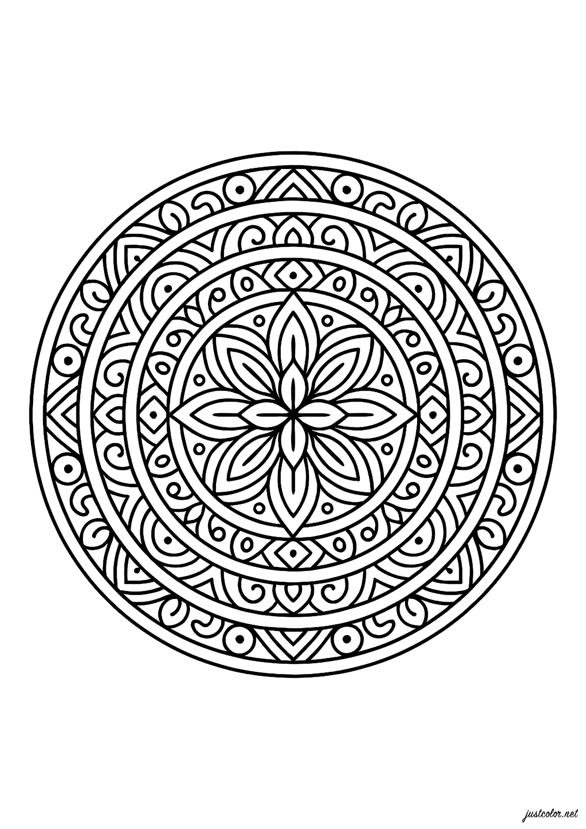 Mandalas-99981 (Ausmalbild zum Ausdrucken und Ausmalen für Erwachsene)