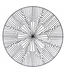 Geometrisches und seltsames Mandala