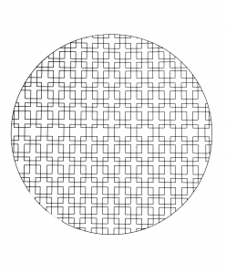 Symmetrische Gestaltung eines Mandalas (Ausmalbild)