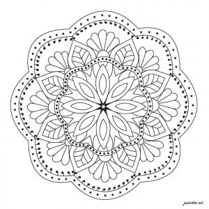 Mandala / Blume (Ausmalbild)