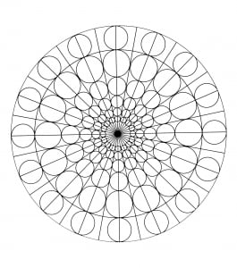Kreise und . .. runde Formen (Ausmalbild von Mandalas)