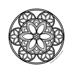 Ursprüngliche Energie (Ausmalbild von Mandalas)