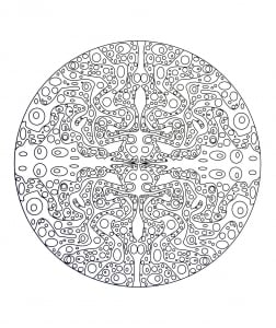 Wassermandala (Ausmalbild von Mandalas)