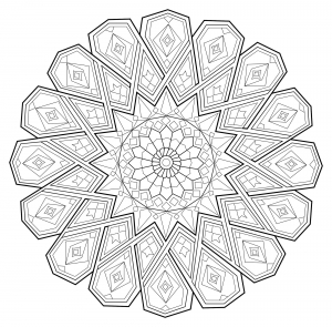 Mandala Anti Stress1 (Ausmalbild von Céline)