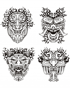 Malbuch Fur Erwachsene | JustColor : Mayas, Azteken und Inkas - 14 (Ausmalbild)