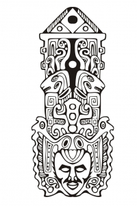 Malbuch Fur Erwachsene | JustColor : Mayas, Azteken und Inkas - 12 (Ausmalbild)