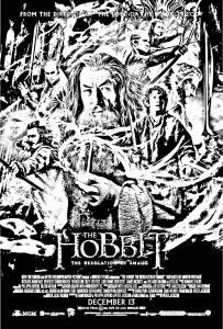 Der Hobbit, die Trostlosigkeit von Smaug Poster (Ausmalbild von Filmplakate)