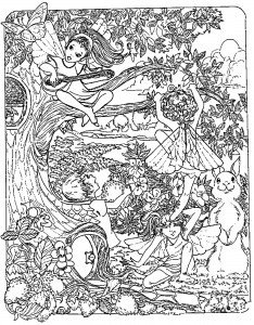 Malbuch Fur Erwachsene | JustColor : Mythen & Legenden - 13 (Ausmalbild)