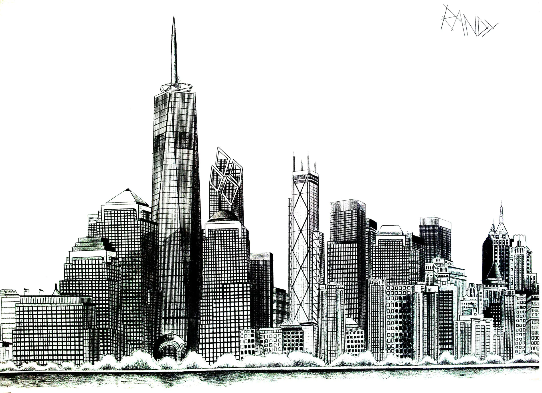 New-york-17243 (Ausmalbild von New York zum Ausdrucken und Ausmalen für Erwachsene)
