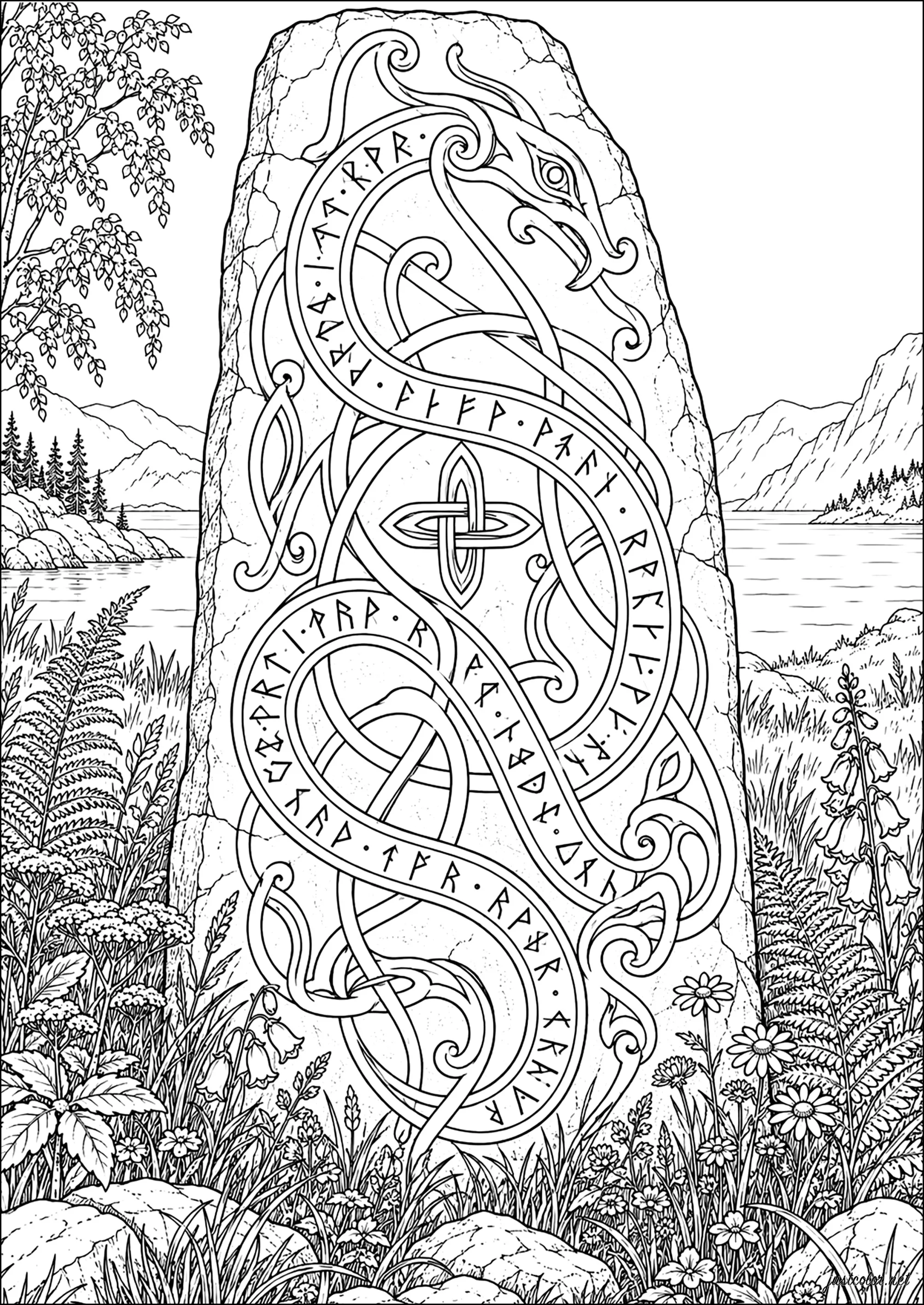 Norse-mythology-16407 (Ausmalbild von Norse mythology zum Ausdrucken und Ausmalen für Erwachsene)