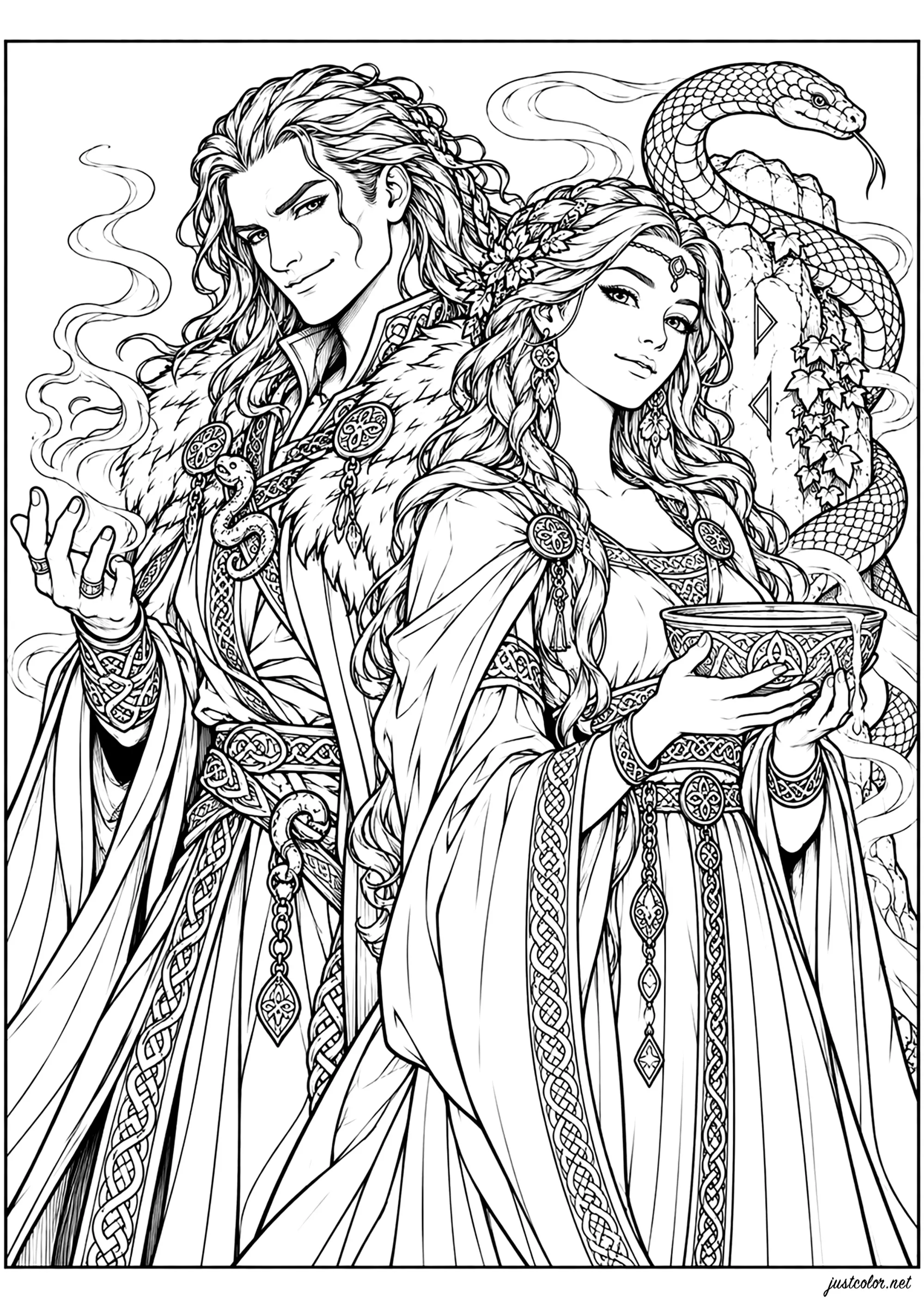 Norse-mythology-38304 (Ausmalbild von Norse mythology zum Ausdrucken und Ausmalen für Erwachsene)