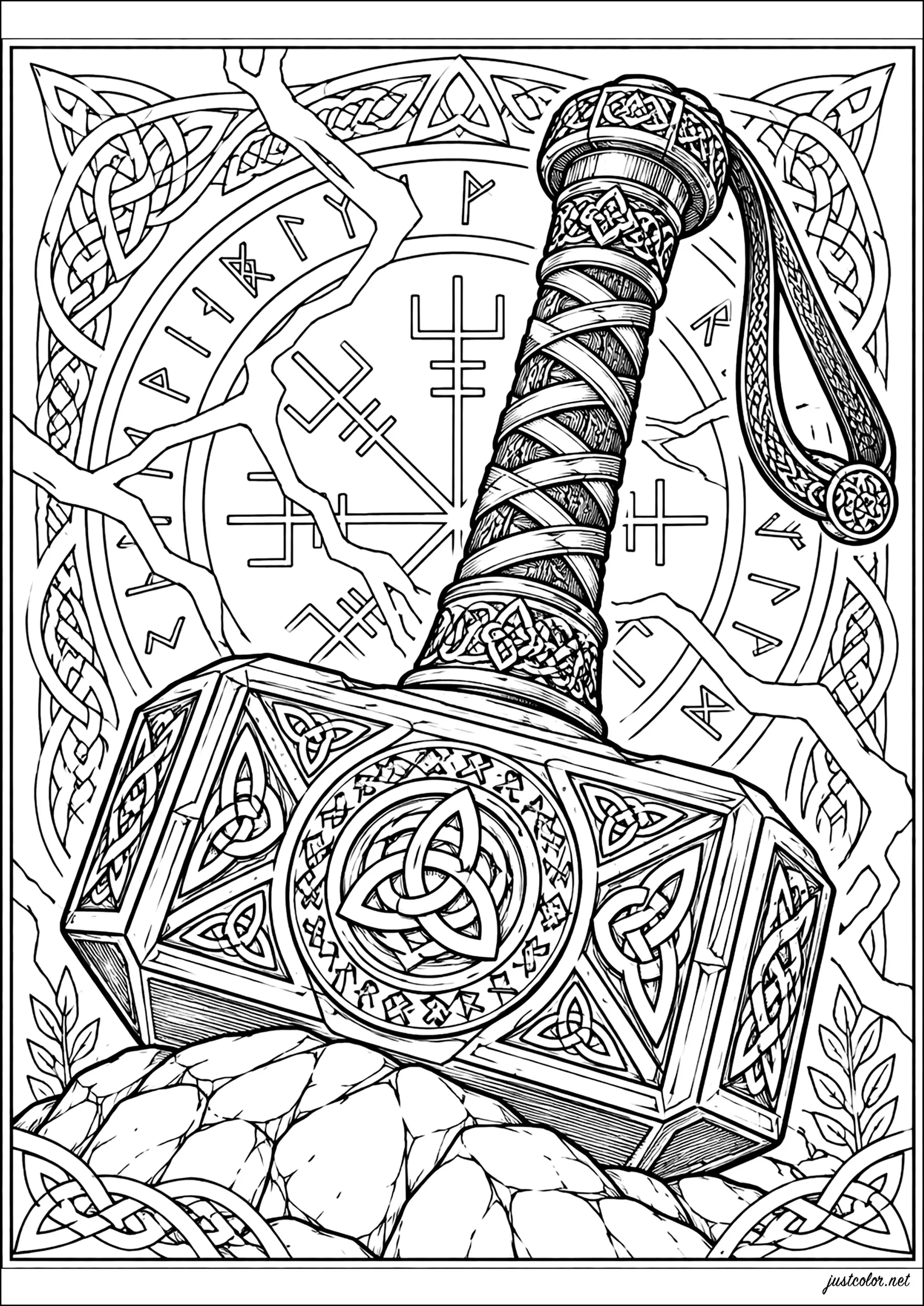 Norse-mythology-55107 (Ausmalbild von Norse mythology zum Ausdrucken und Ausmalen für Erwachsene)