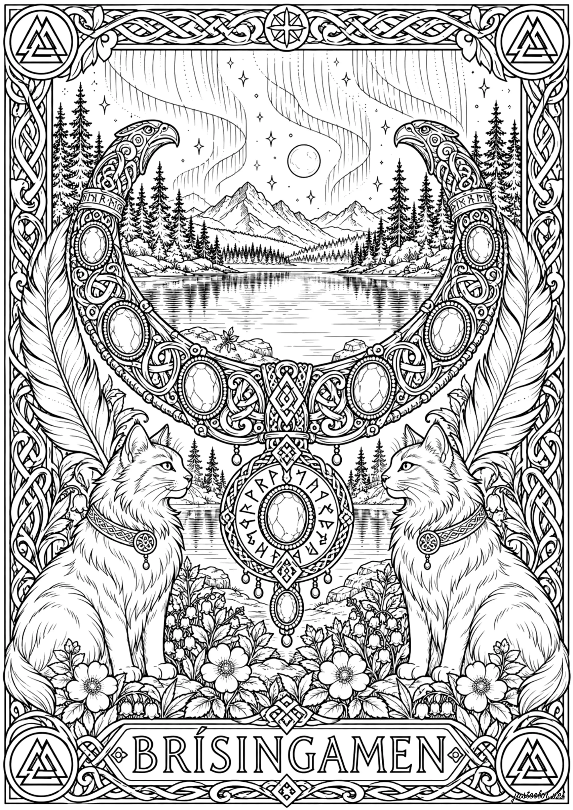 Norse-mythology-89919 (Ausmalbild von Norse mythology zum Ausdrucken und Ausmalen für Erwachsene)