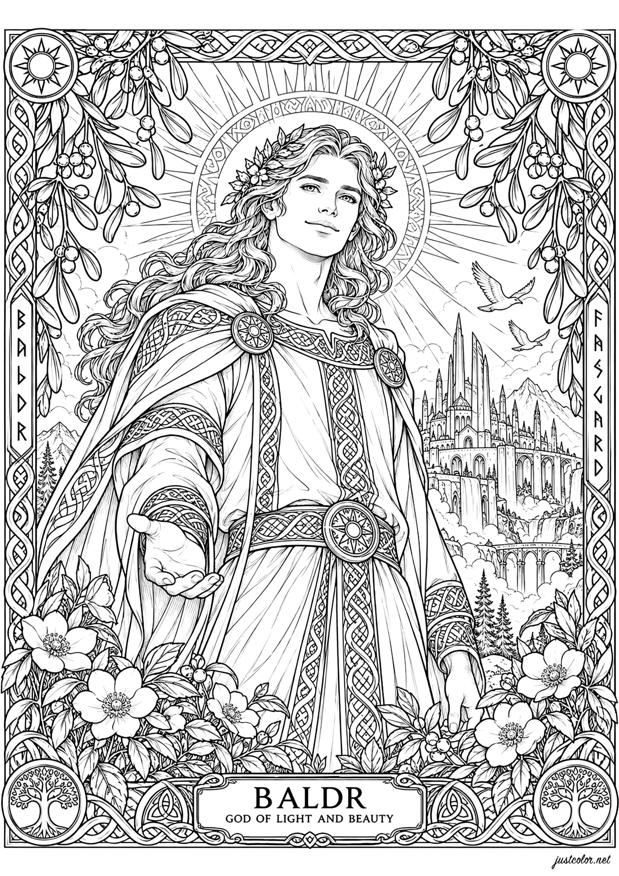 Norse-mythology-9053 (Ausmalbild von Norse mythology zum Ausdrucken und Ausmalen für Erwachsene)