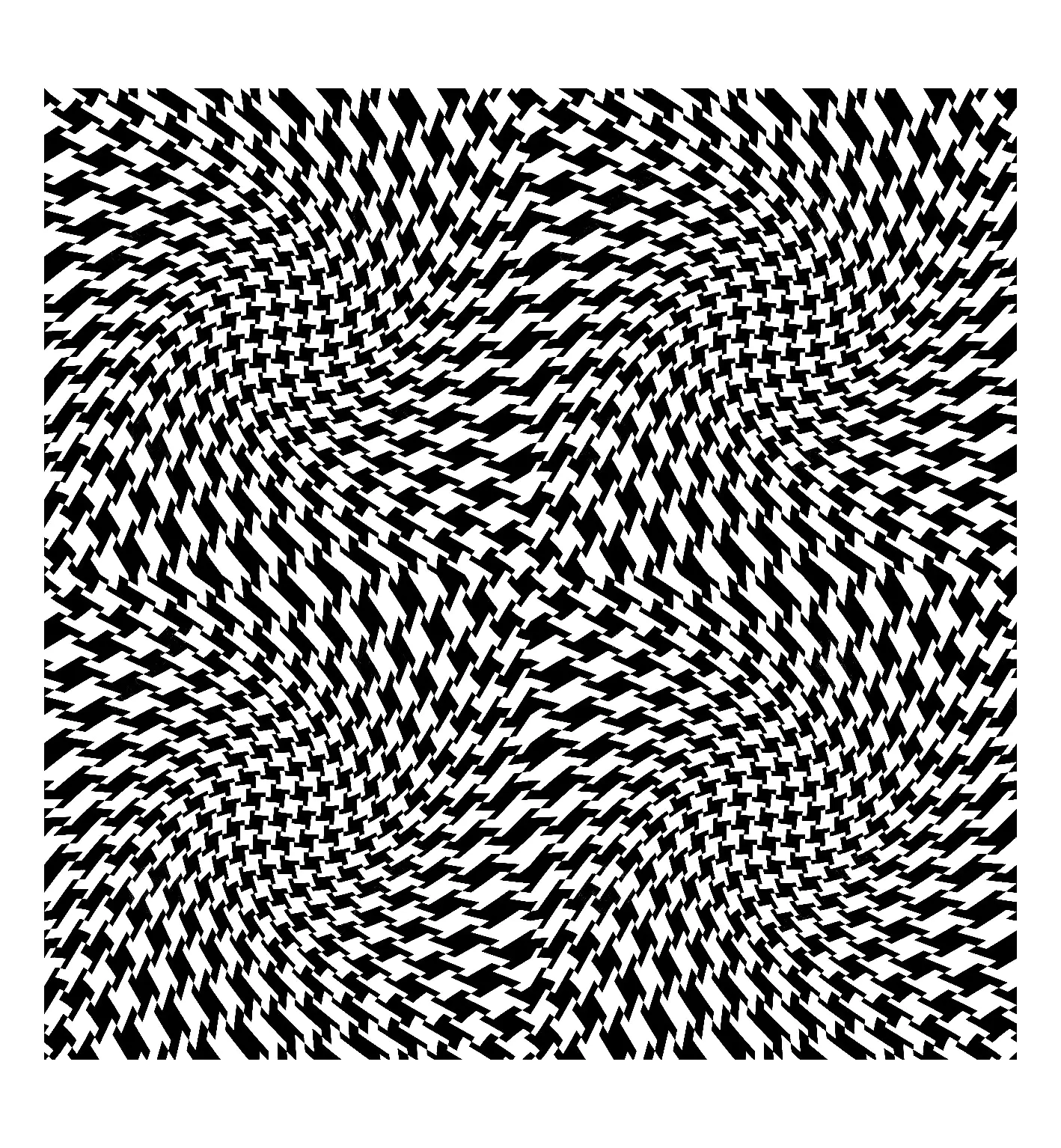 Optische Illusion (Ausmalbild von Op Art zum Ausdrucken und Ausmalen für Erwachsene)