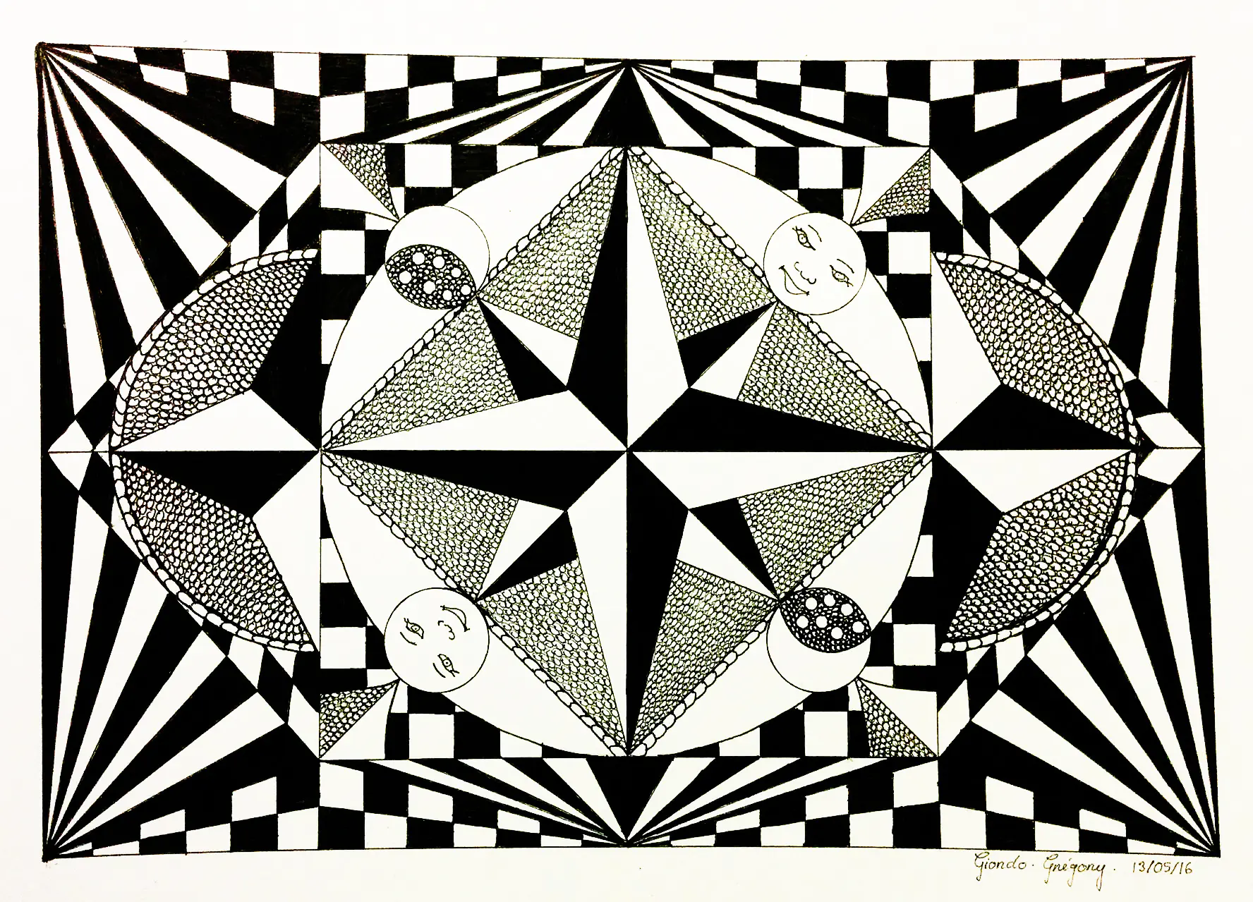 Op-art-59414 (Ausmalbild von Greg Giordo zum Ausdrucken und Ausmalen für Erwachsene)