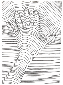 Malbuch Fur Erwachsene | JustColor : Op Art - 5 (Ausmalbild)