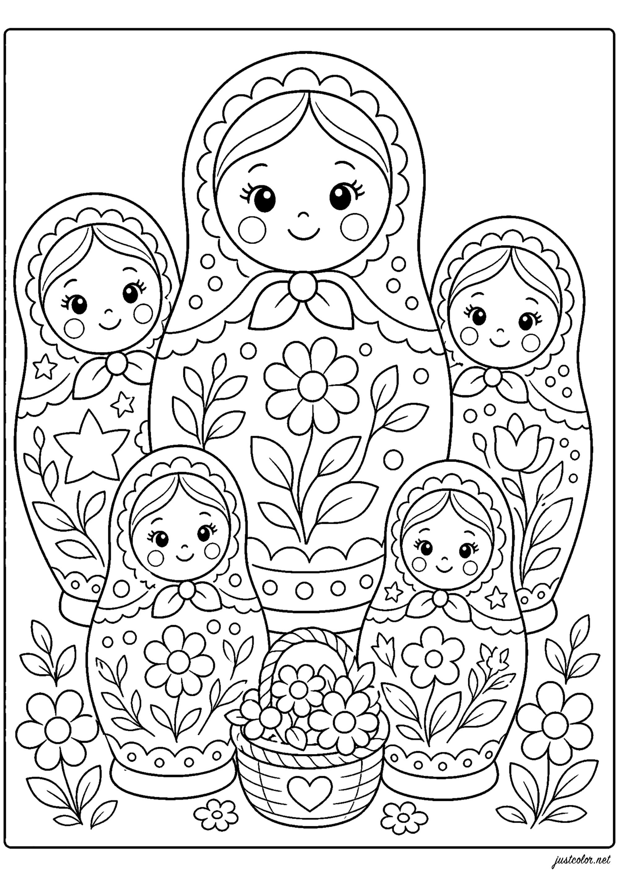 Russische-puppen-2746 (Ausmalbild von Russische Puppen zum Ausdrucken und Ausmalen für Erwachsene)