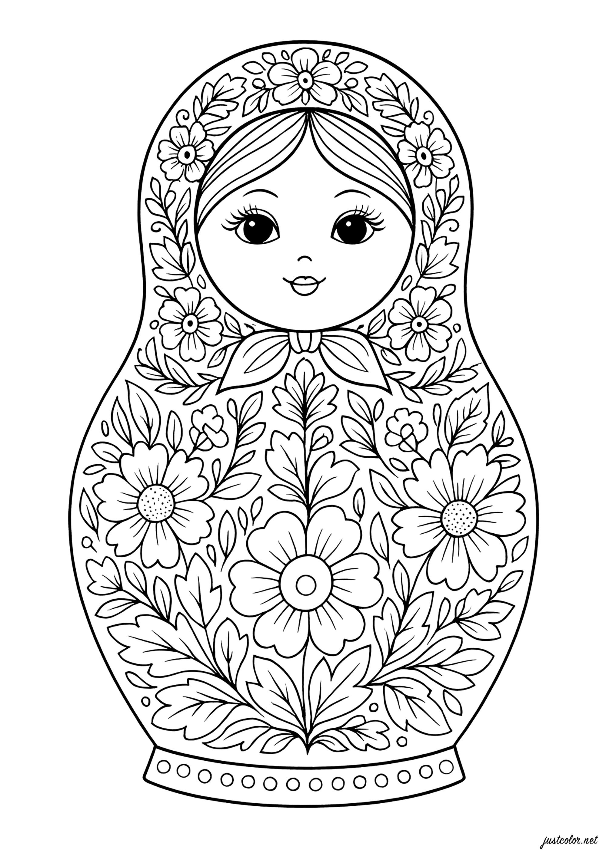 Russische-puppen-80980 (Ausmalbild von Russische Puppen zum Ausdrucken und Ausmalen für Erwachsene)