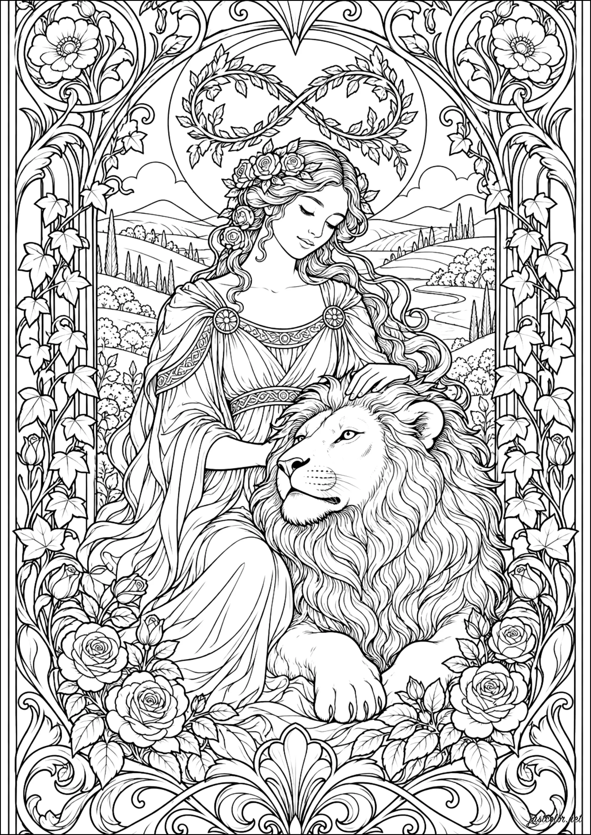 Tarot-cards-18753 (Ausmalbild von Tarot cards zum Ausdrucken und Ausmalen für Erwachsene)