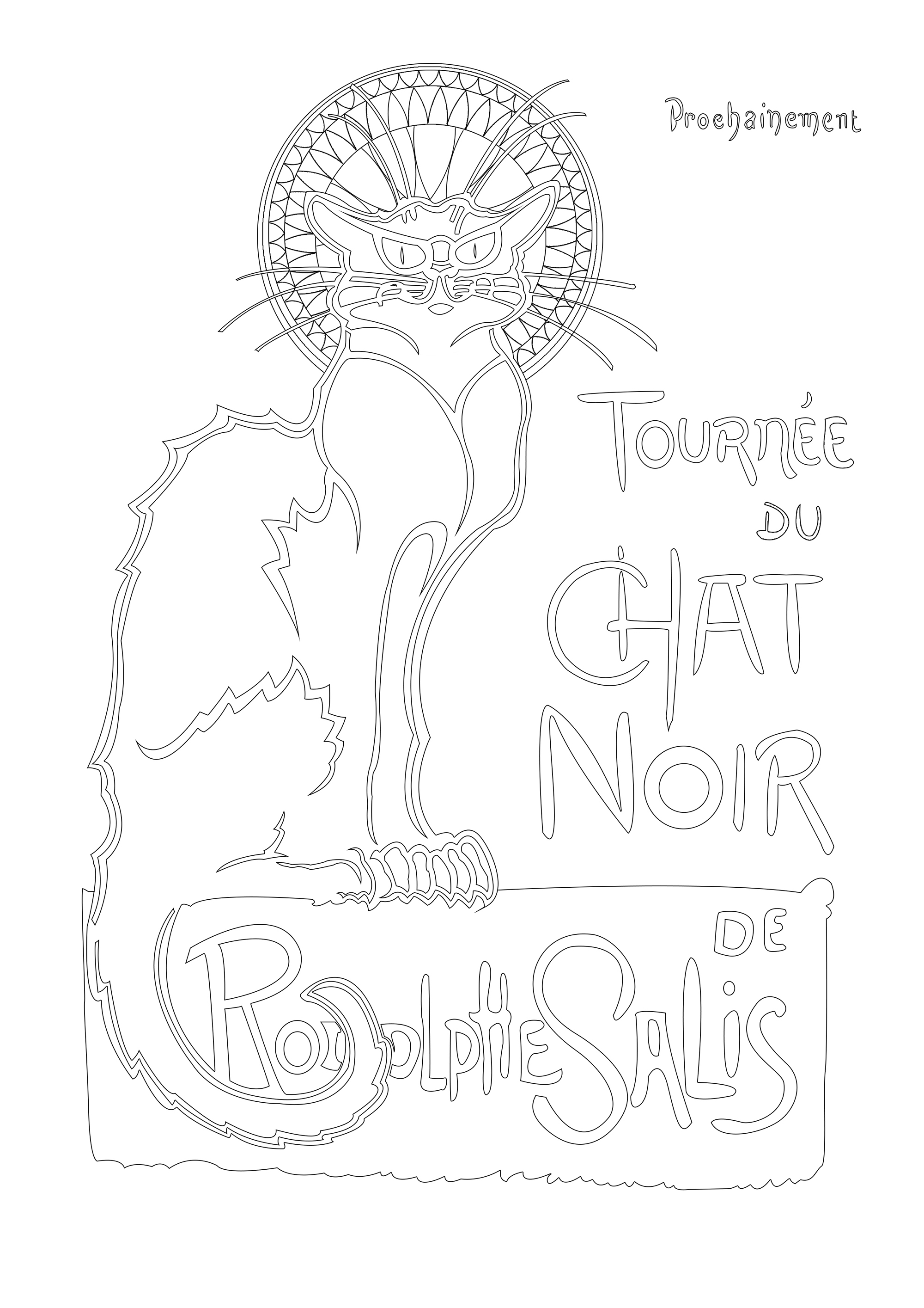 Das Le Chat Noir, das heute vor allem durch seine ikonischen Théophile-Steinlen-Plakate bekannt ist, war ein Vergnügungslokal des neunzehnten Jahrhunderts im Bohème-Viertel Montmartre in Paris.  Es wurde am 18. November 1881 am Boulevard de Rochechouart 84 von dem Impresario Rodolphe Salis eröffnet und 1897, kurz nach dem Tod von Salis, geschlossen, Künstler : Reda