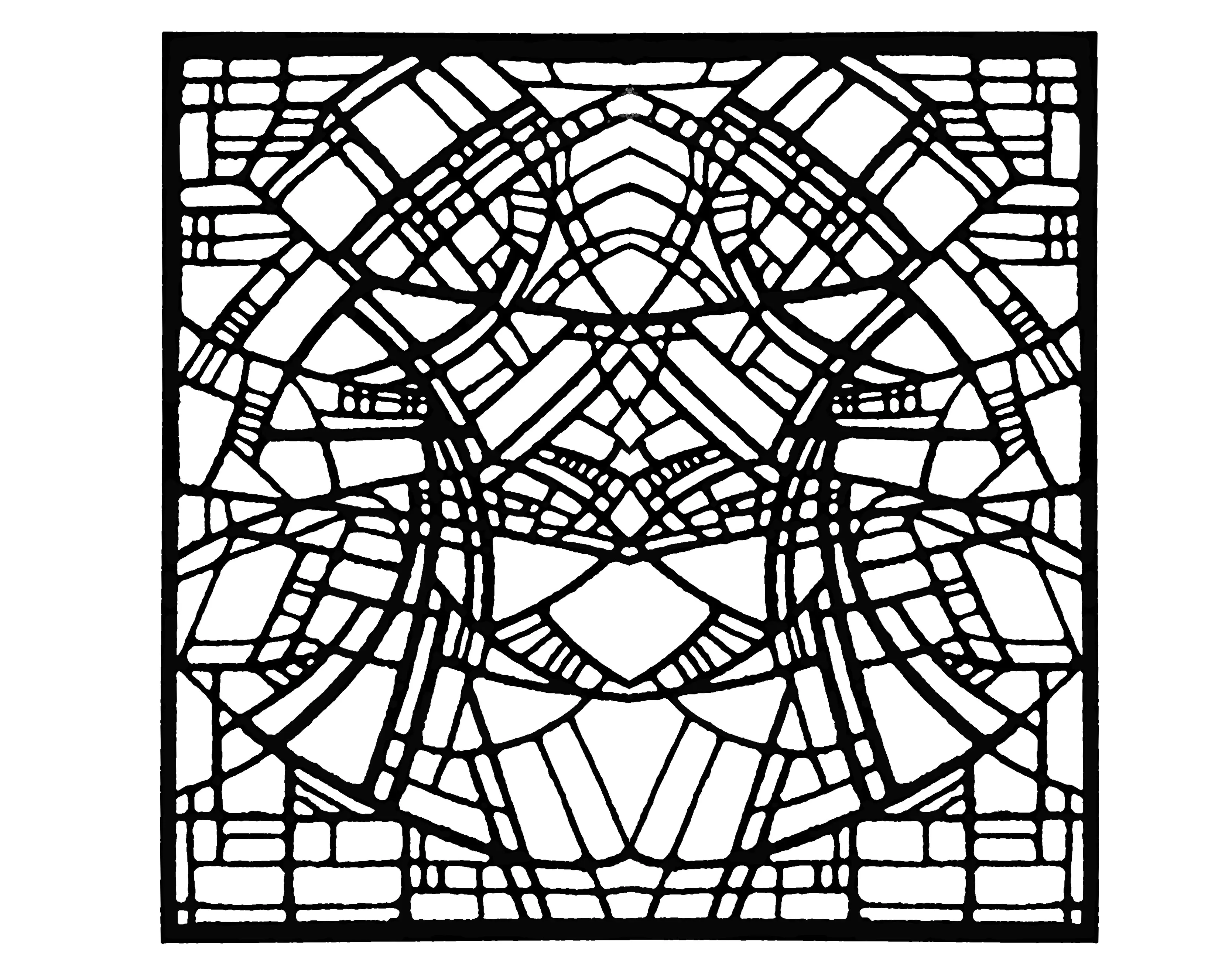 Glasmalerei-59600 (Ausmalbild zum Ausdrucken und Ausmalen für Erwachsene)