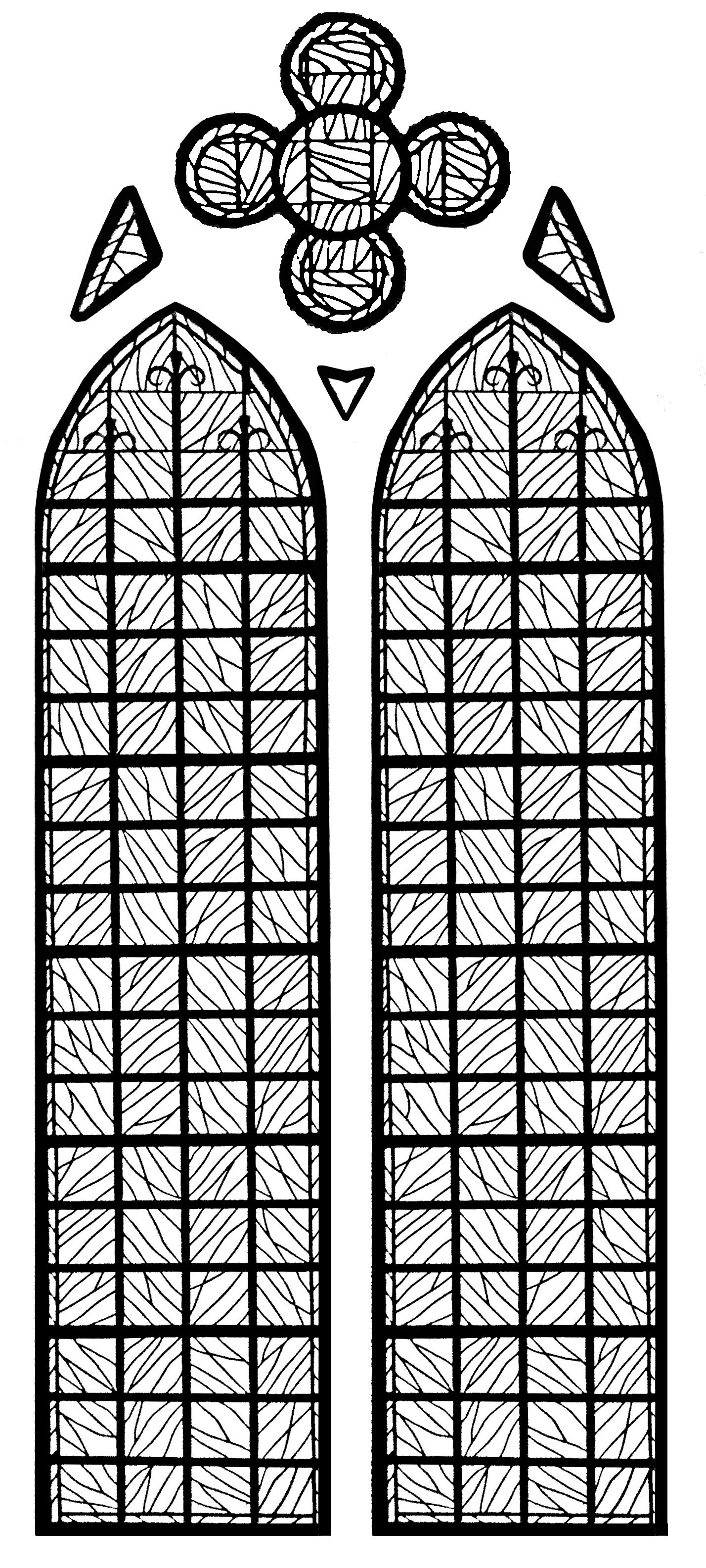Glasmalerei-97160 (Ausmalbild zum Ausdrucken und Ausmalen für Erwachsene)